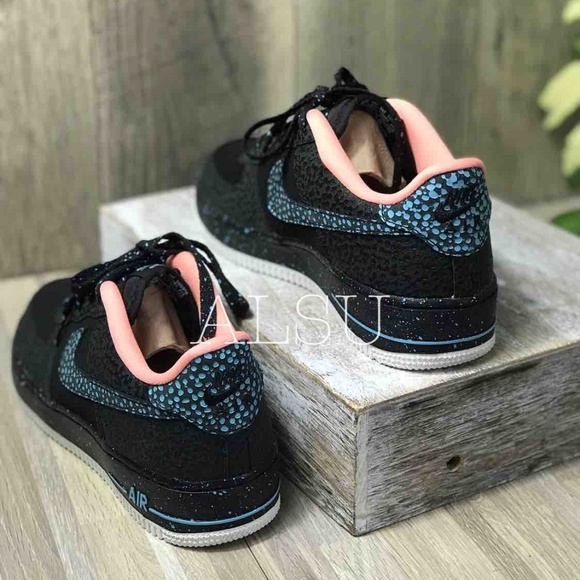 Nike Air Force 1 Pinnacle Black lacuna Pulse k/W - Picture 3 of 8